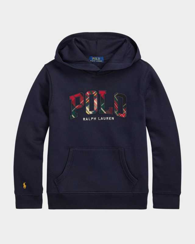 Kid's Festive Logo-Print Hoodie, Size 2-7